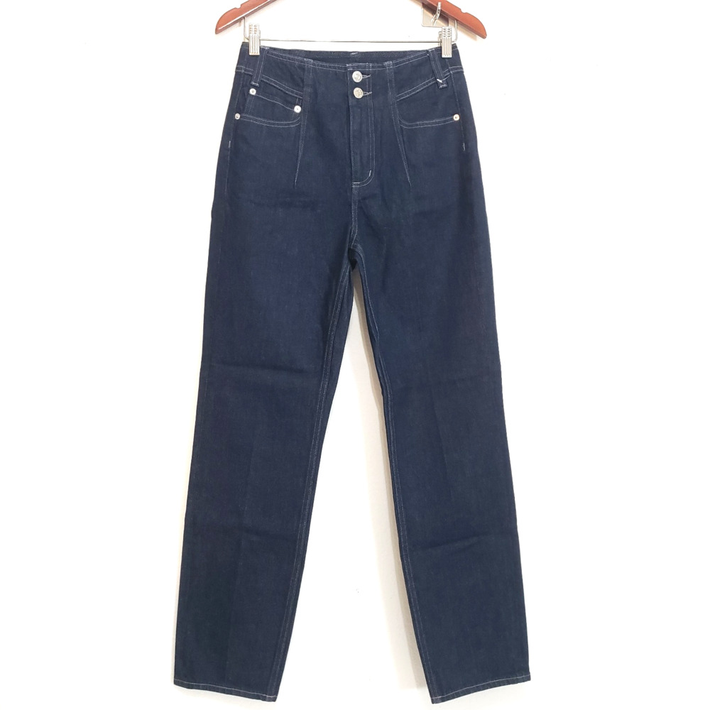 Edwin Women's SIZE 26 Blue Dark Wash High Waisted Straight Leg Jeans 2063 SAMPLE